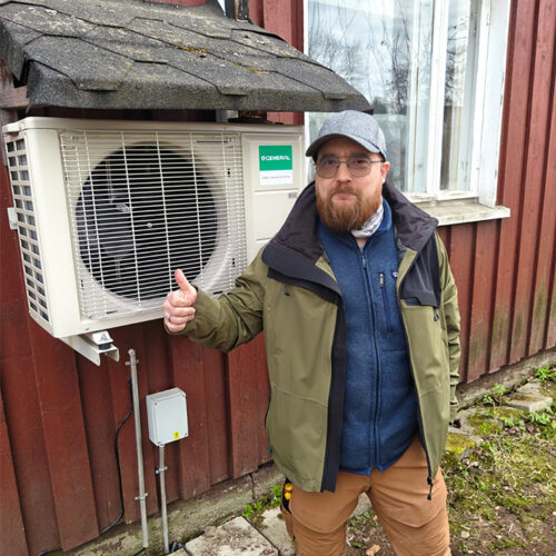 Ilmalämpöpumpun perusasennus Tampereen seudulla (okt + rt)