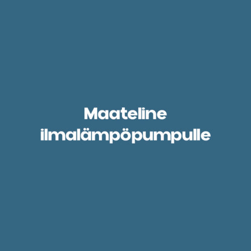 Maateline ilmalämpöpumpulle